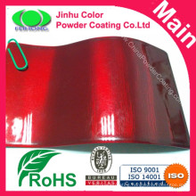 Highly protective transparent powder coating